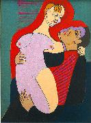 Ernst Ludwig Kirchner Great Lovers ( Mr and Miss Hembus) oil painting